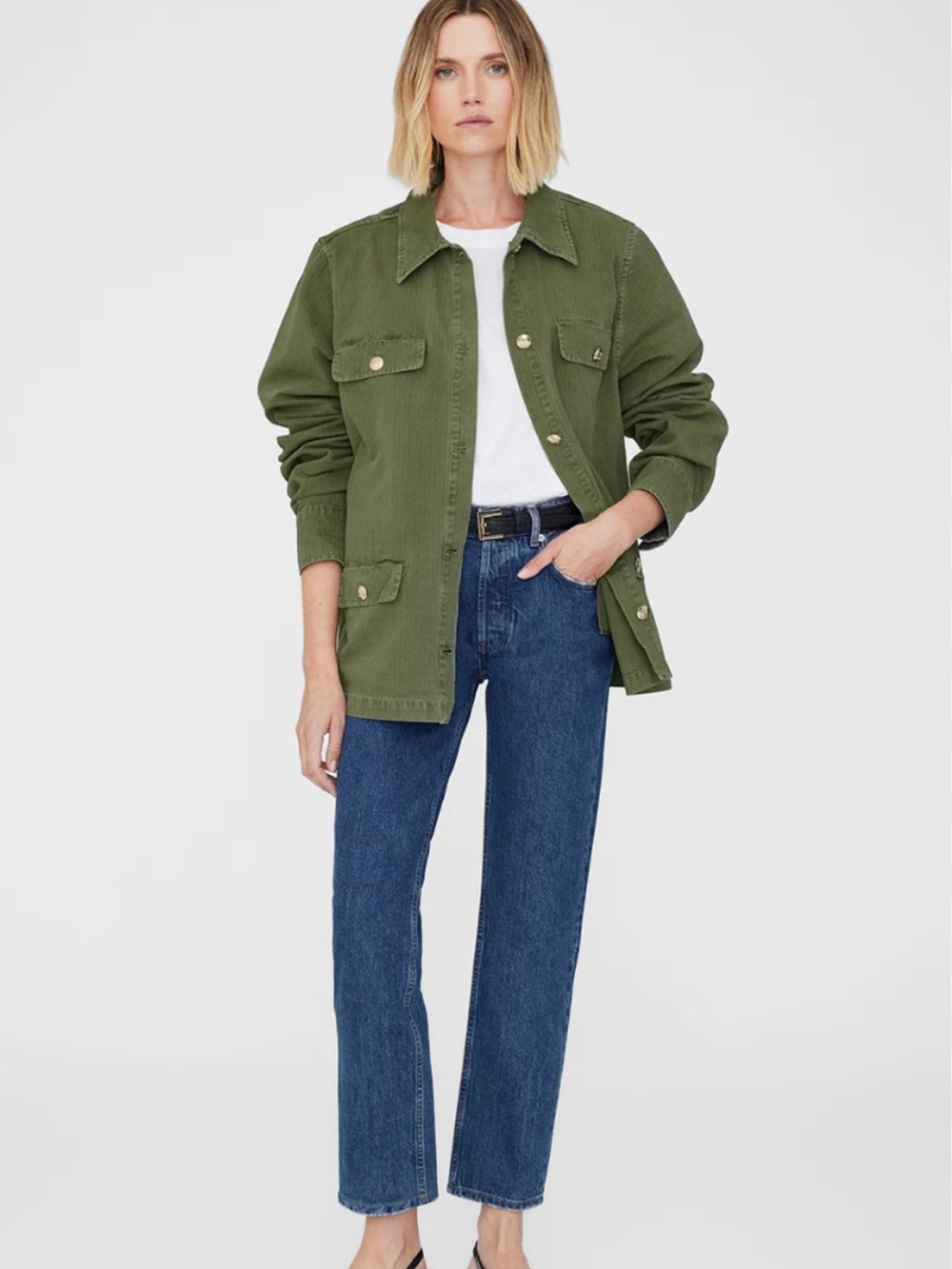 Corey Jacket - Army Green - anine bing